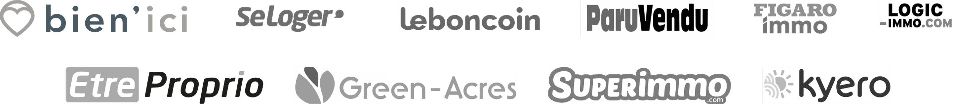 Tous les portails immobiliers de diffusion