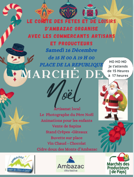 Marché de Noël à Ambazac