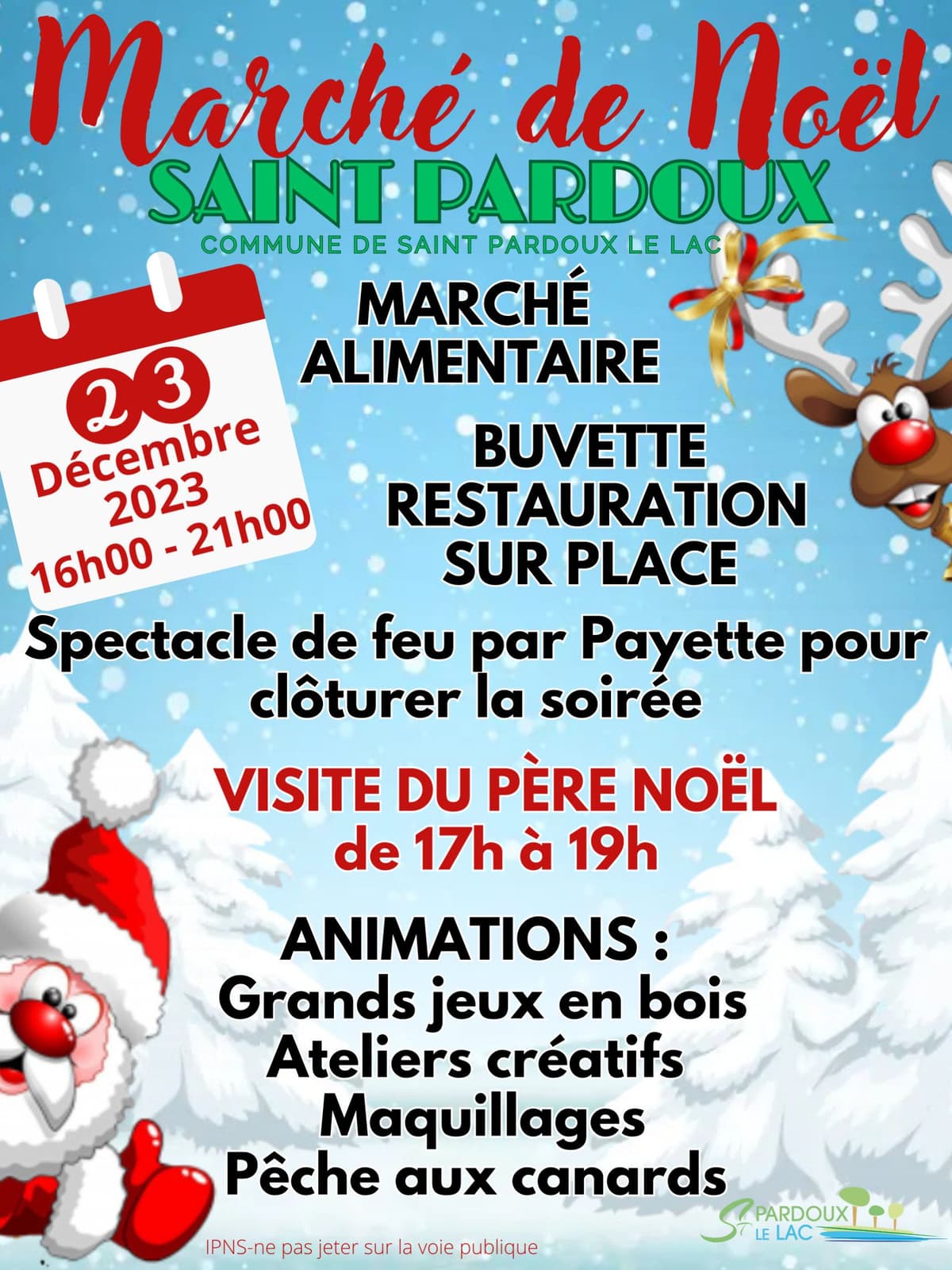 Marché de Noël de Saint-Pardoux-Le-Lac
